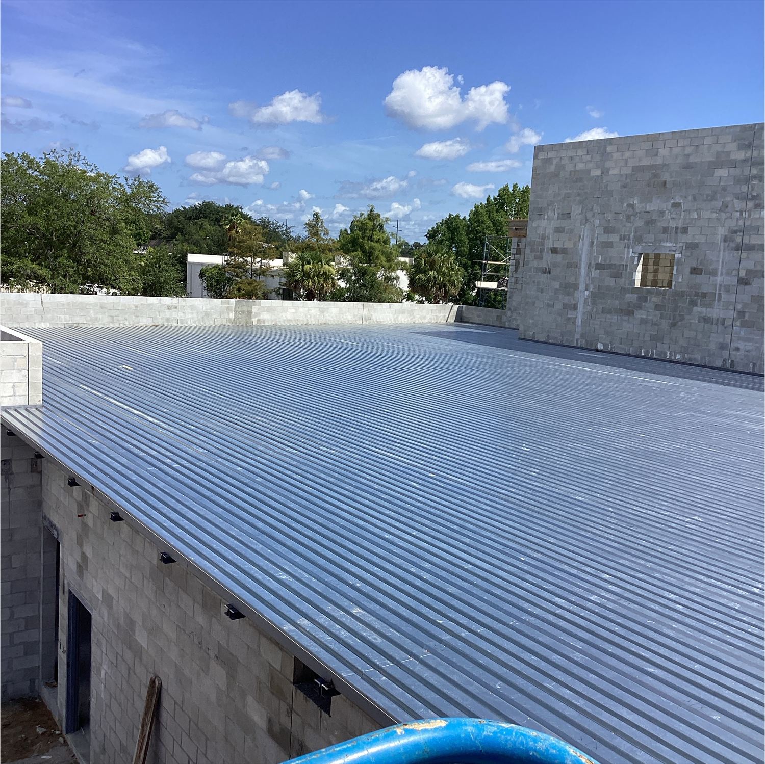 Completed roof deck at Fire Station 25, Seminole County